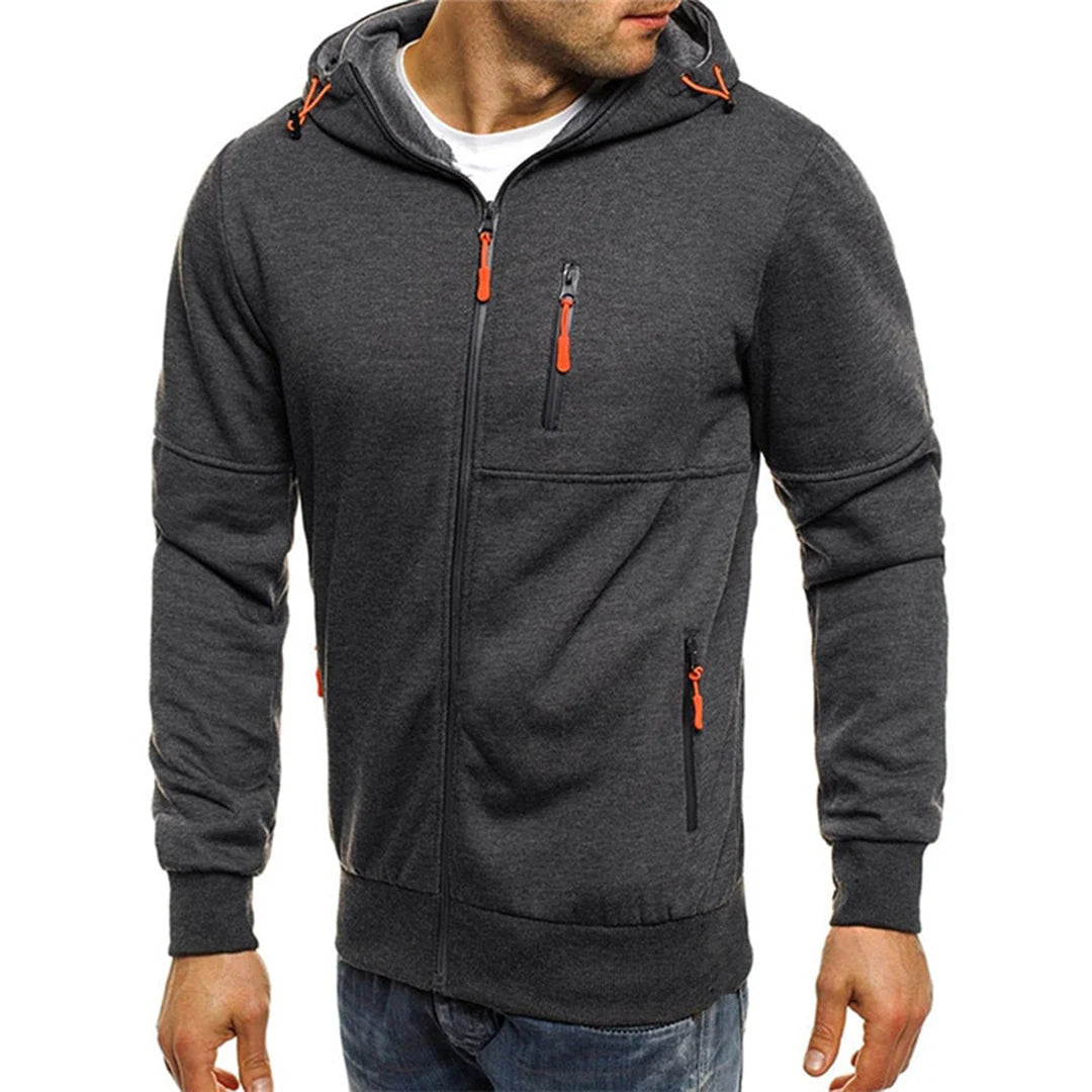 Ryan | Men's Zip Up Chest Pocket Hoodie Sweatshirt