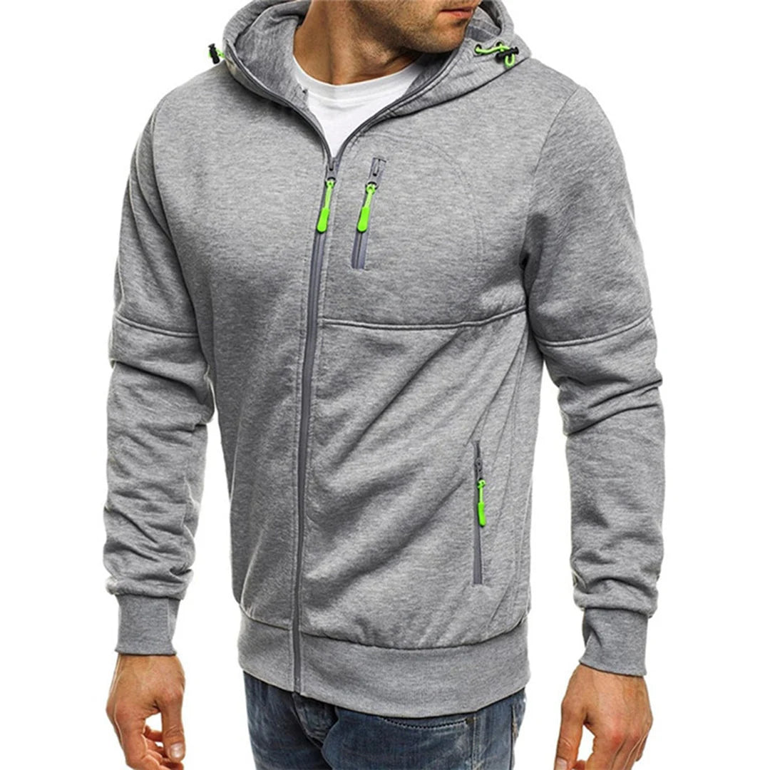 Ryan | Men's Zip Up Chest Pocket Hoodie Sweatshirt