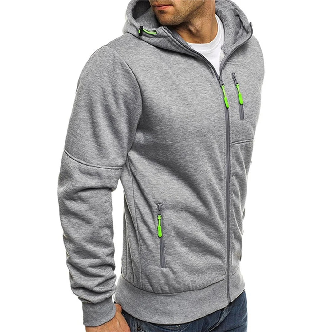 Ryan | Men's Zip Up Chest Pocket Hoodie Sweatshirt
