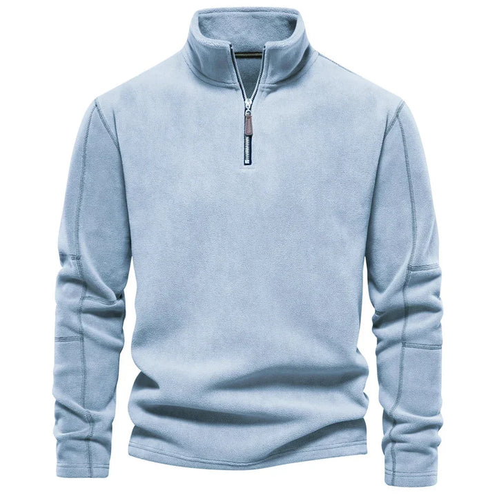 Sam | Men's Quarter Zip Fleece Funnel Neck Jumper