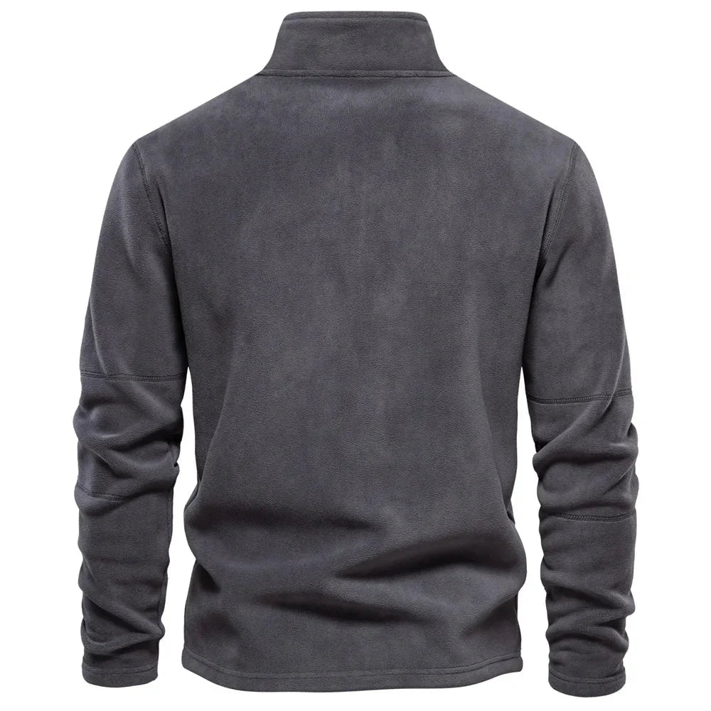 Sam | Men's Quarter Zip Fleece Funnel Neck Jumper