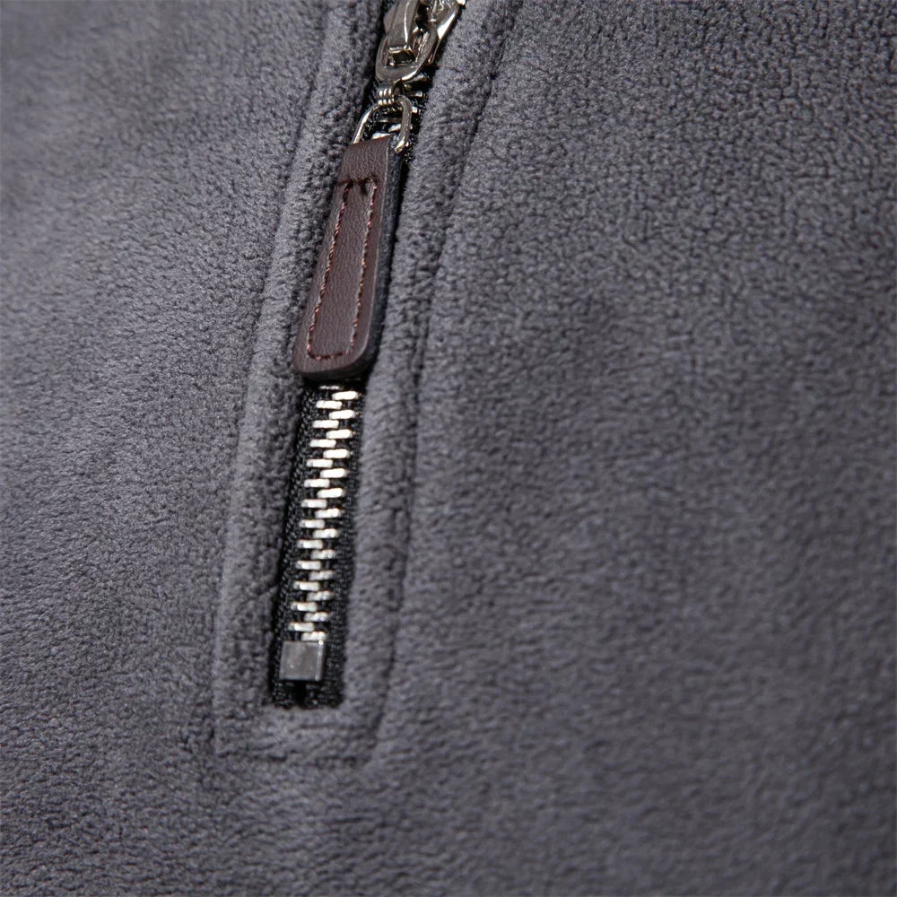 Sam | Men's Quarter Zip Fleece Funnel Neck Jumper
