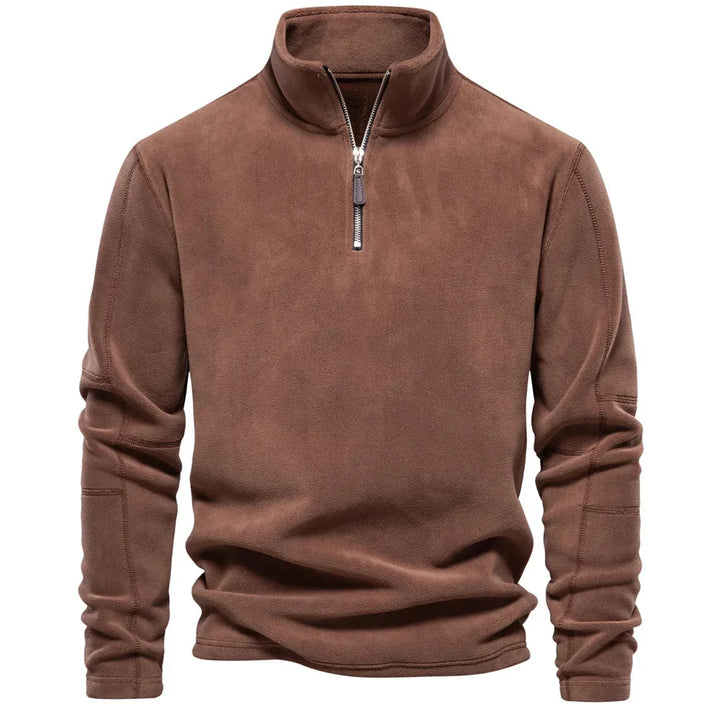 Sam | Men's Quarter Zip Fleece Funnel Neck Jumper