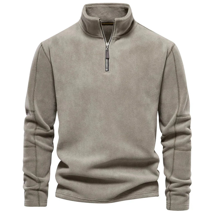 Sam | Men's Quarter Zip Fleece Funnel Neck Jumper