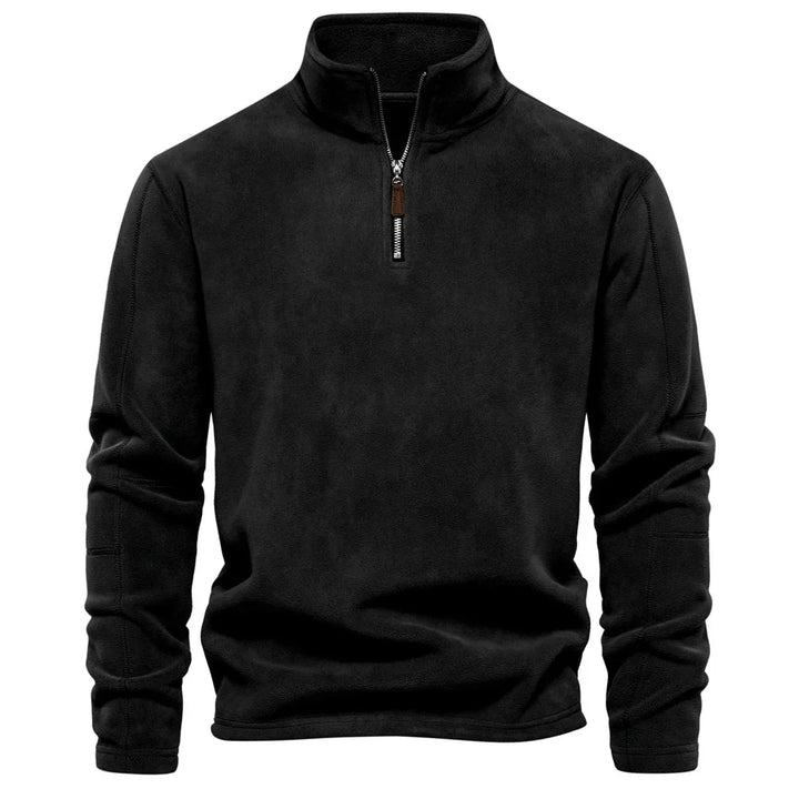 Sam | Men's Quarter Zip Fleece Funnel Neck Jumper