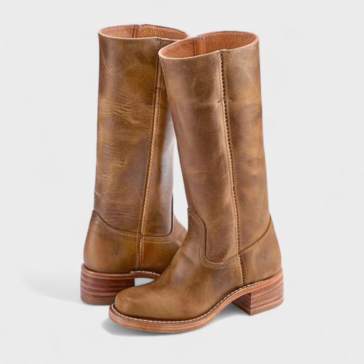 Sarah | Women's Tall Square Toe Knee High Boots