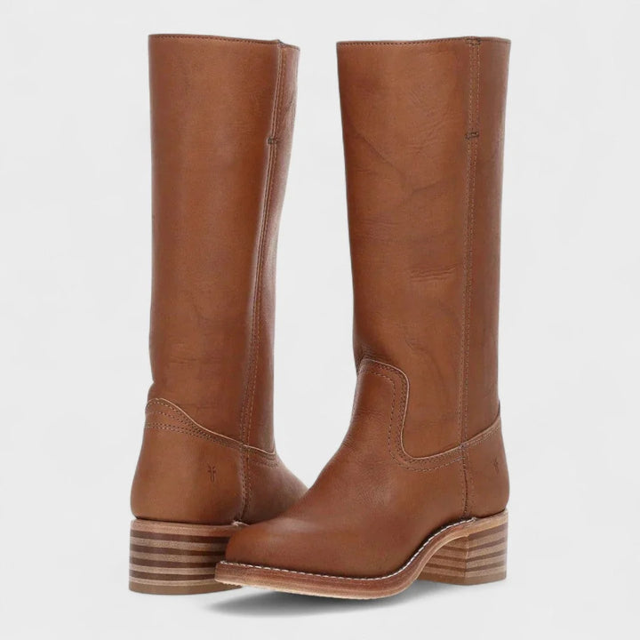 Sarah | Women's Tall Square Toe Knee High Boots