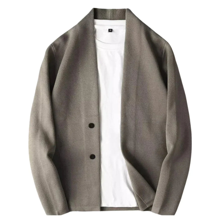 Sean | Men's Shawl Collar Button Front Shirt Jacket