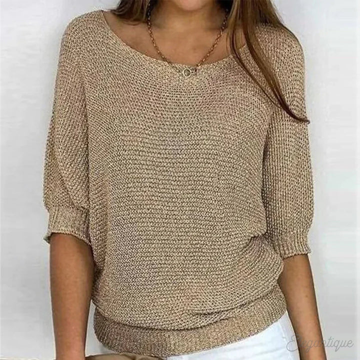Sophie | Women's Oversized Batwing Round Neck Jumper