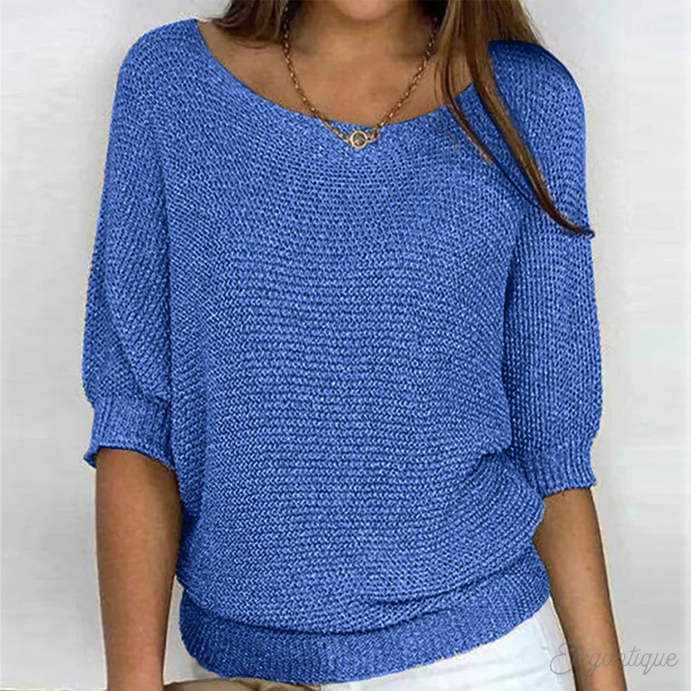 Sophie | Women's Oversized Batwing Round Neck Jumper