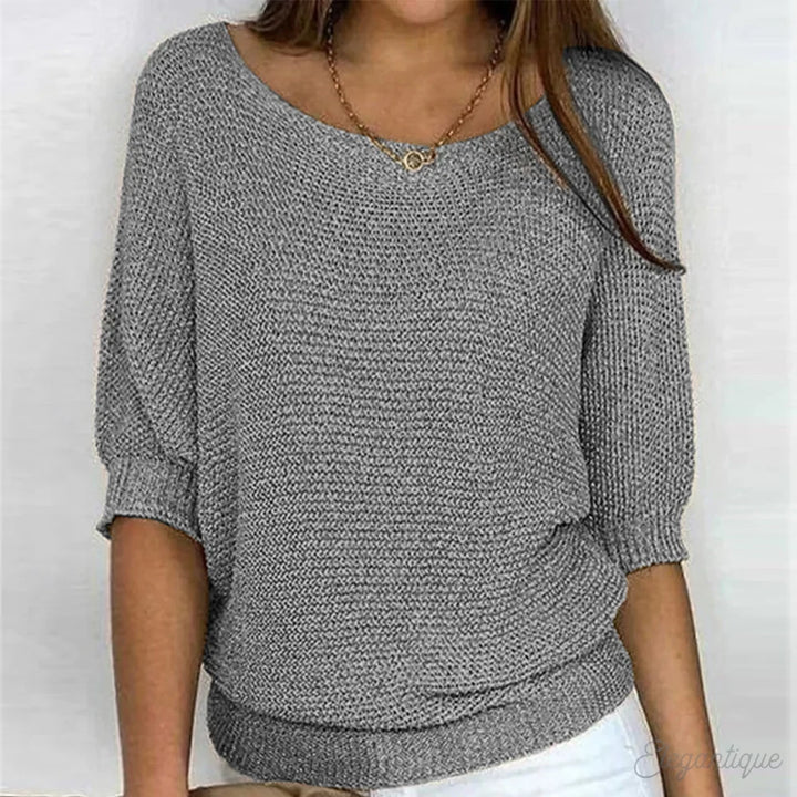 Sophie | Women's Oversized Batwing Round Neck Jumper