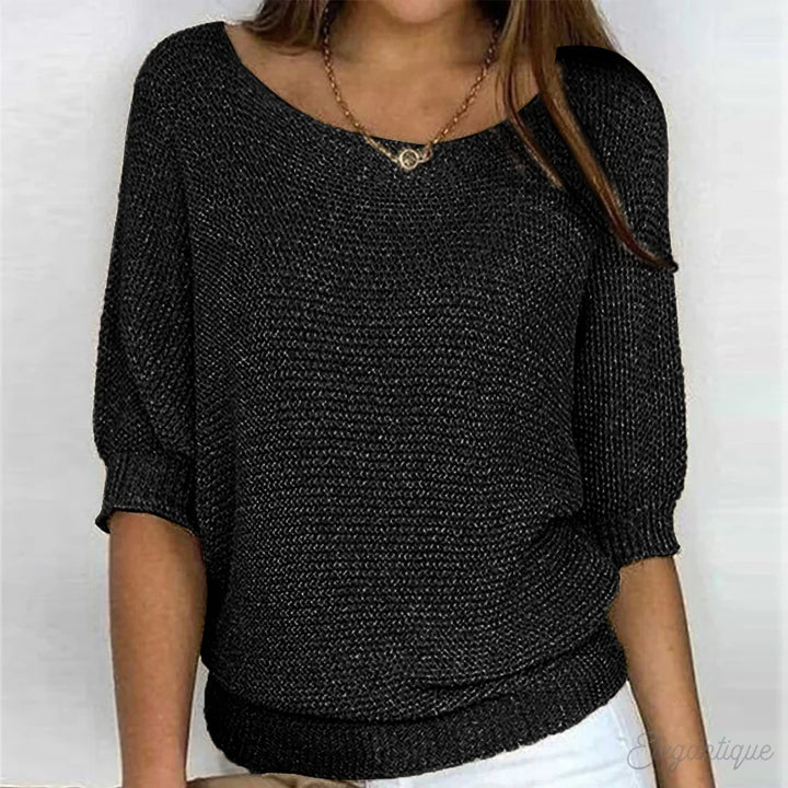Sophie | Women's Oversized Batwing Round Neck Jumper