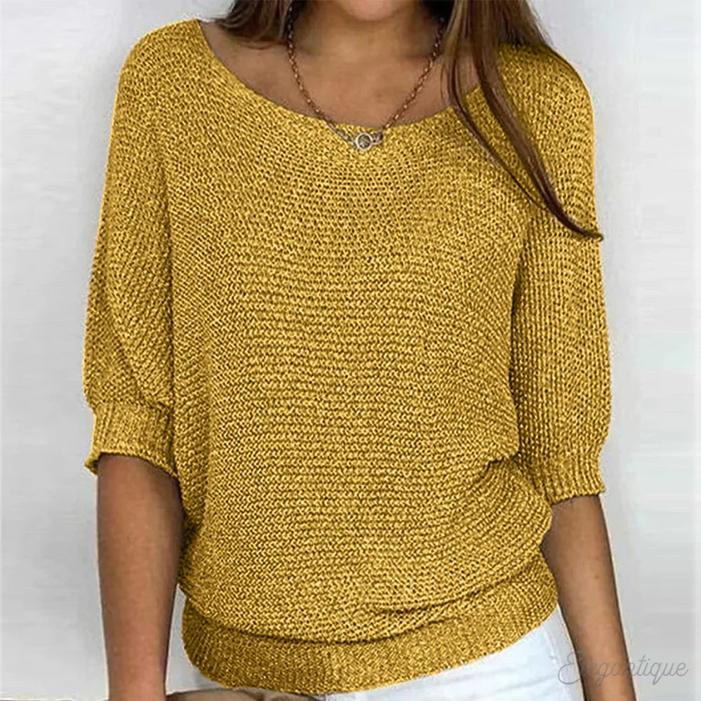 Sophie | Women's Oversized Batwing Round Neck Jumper