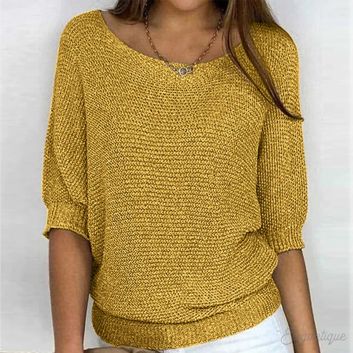 Sophie | Women's Oversized Batwing Round Neck Jumper