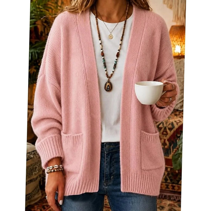 Tessa | Women's Side Pocket Open Front Cardigan