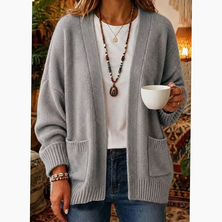 Tessa | Women's Side Pocket Open Front Cardigan