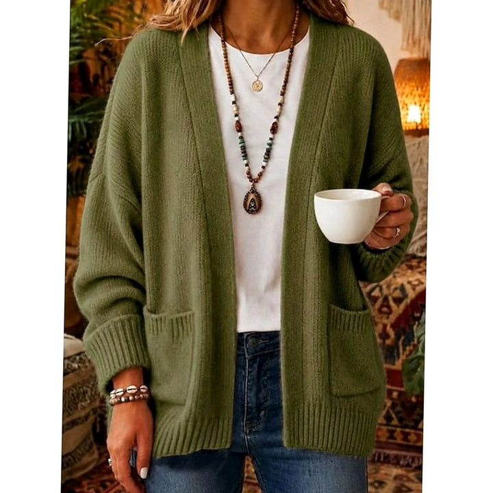 Tessa | Women's Side Pocket Open Front Cardigan
