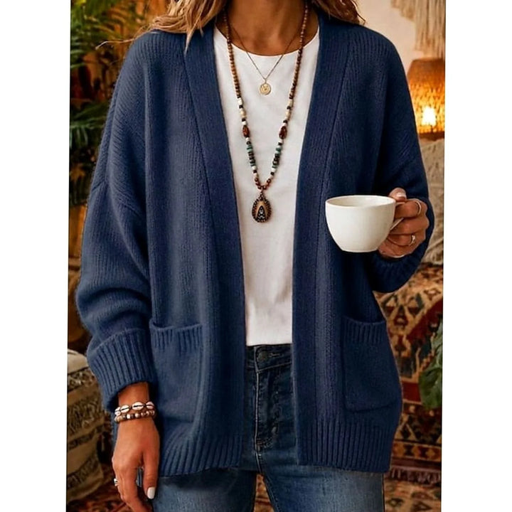 Tessa | Women's Side Pocket Open Front Cardigan