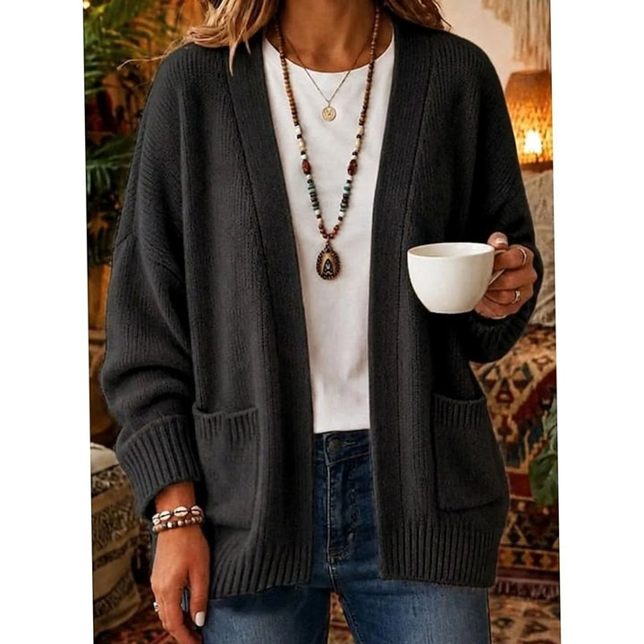 Tessa | Women's Side Pocket Open Front Cardigan