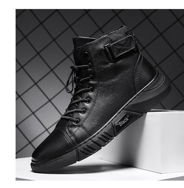 Theo | Men's Padded Collar Lace Up Ankle Boots