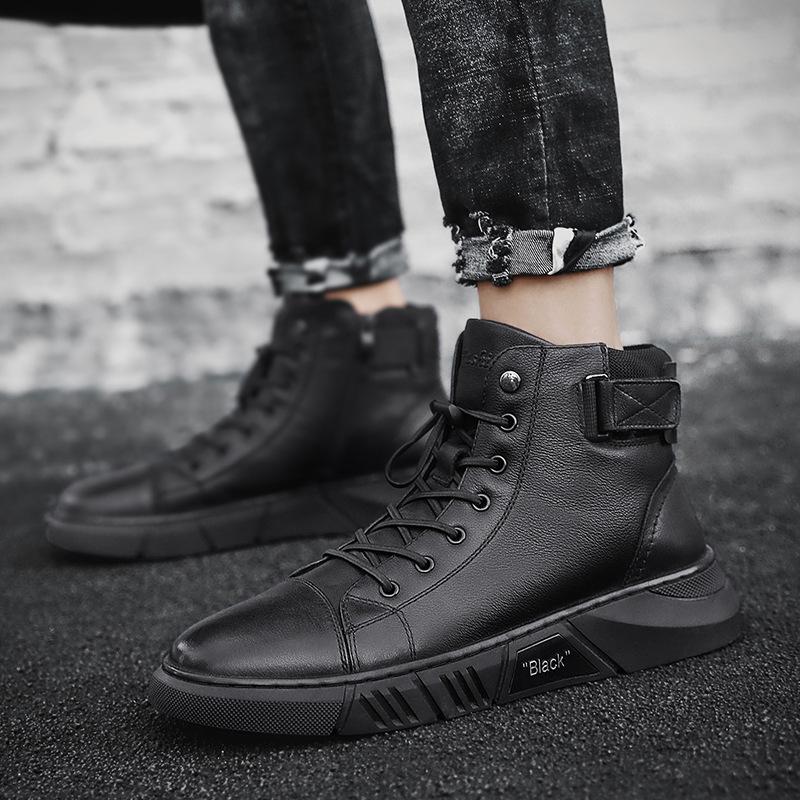 Theo | Men's Padded Collar Lace Up Ankle Boots
