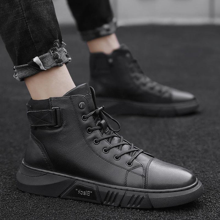 Theo | Men's Padded Collar Lace Up Ankle Boots