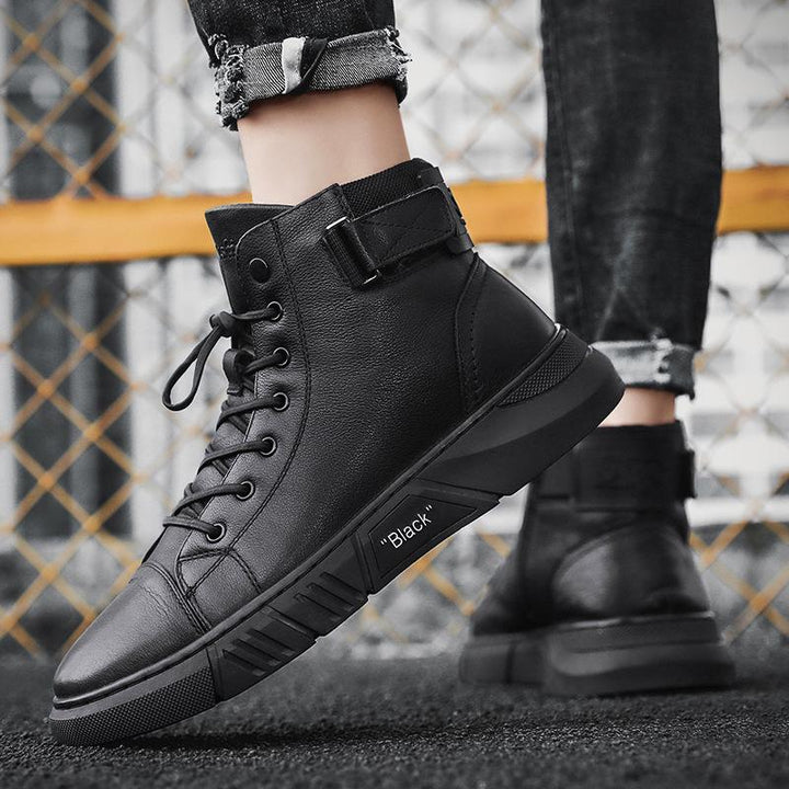 Theo | Men's Padded Collar Lace Up Ankle Boots