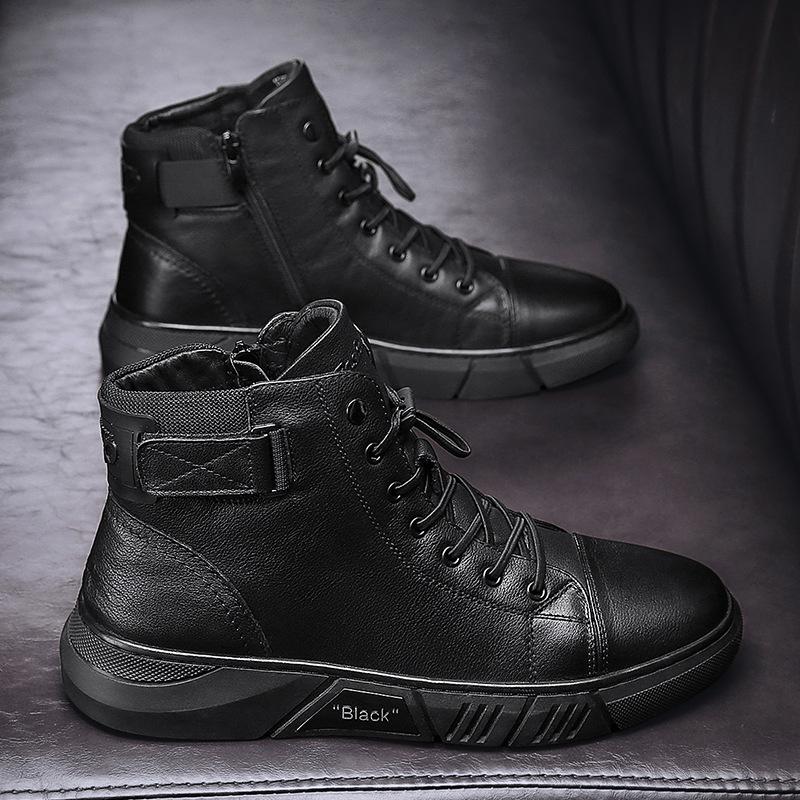Theo | Men's Padded Collar Lace Up Ankle Boots