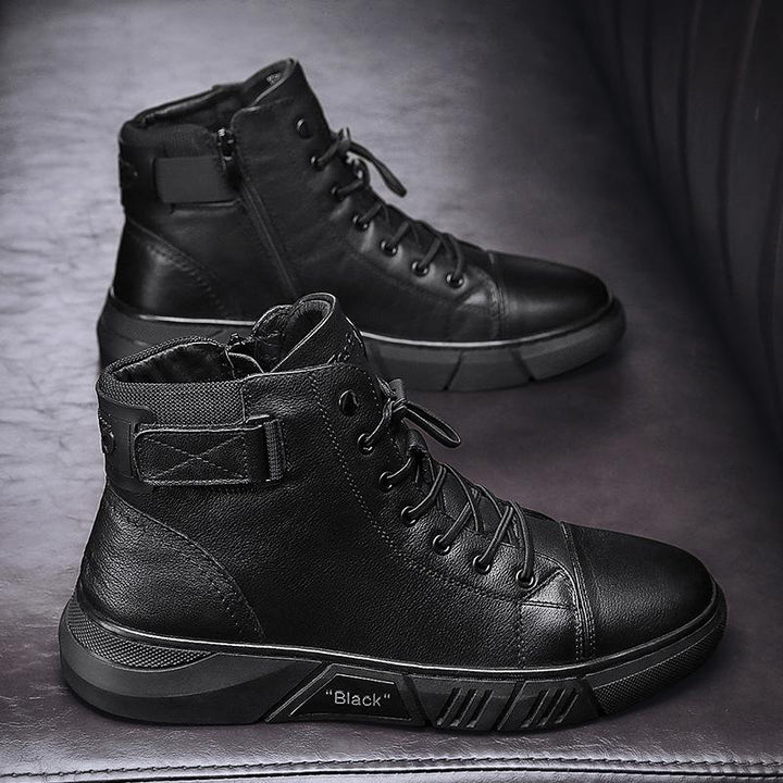Theo | Men's Padded Collar Lace Up Ankle Boots