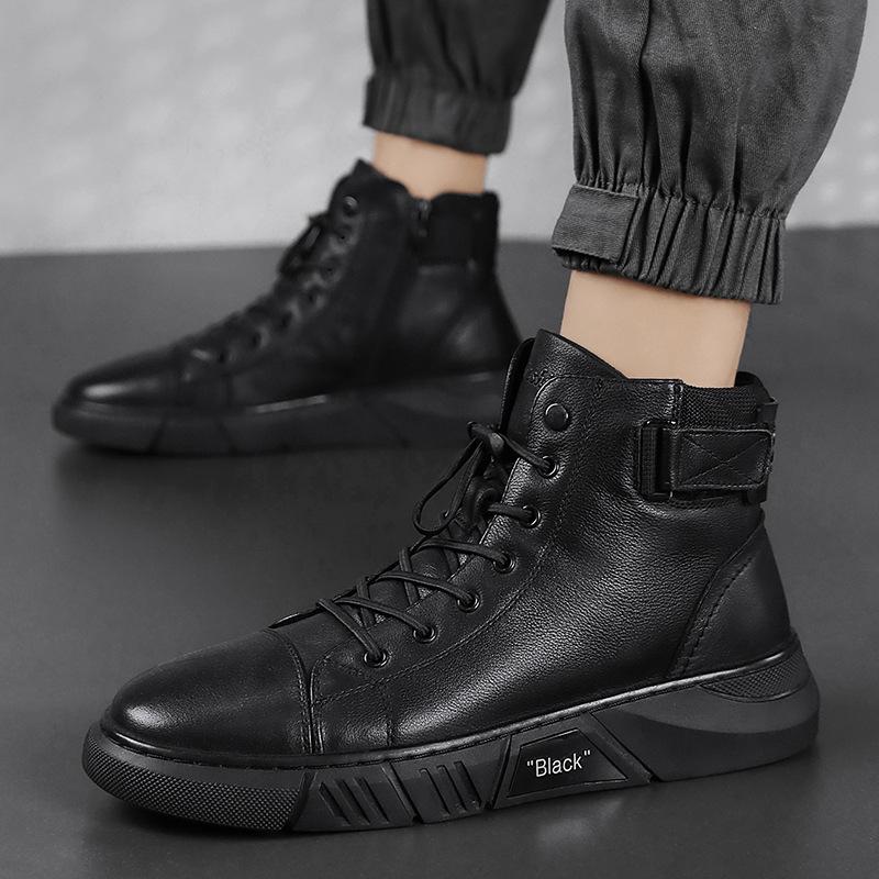 Theo | Men's Padded Collar Lace Up Ankle Boots