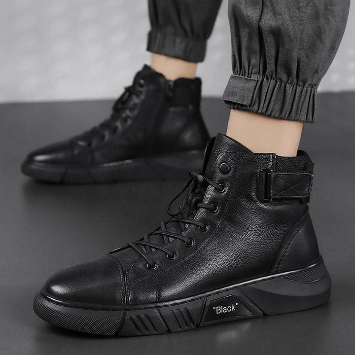 Theo | Men's Padded Collar Lace Up Ankle Boots