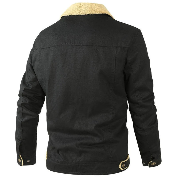 Tom | Men's Sherpa Lined Button Front Winter Jacket