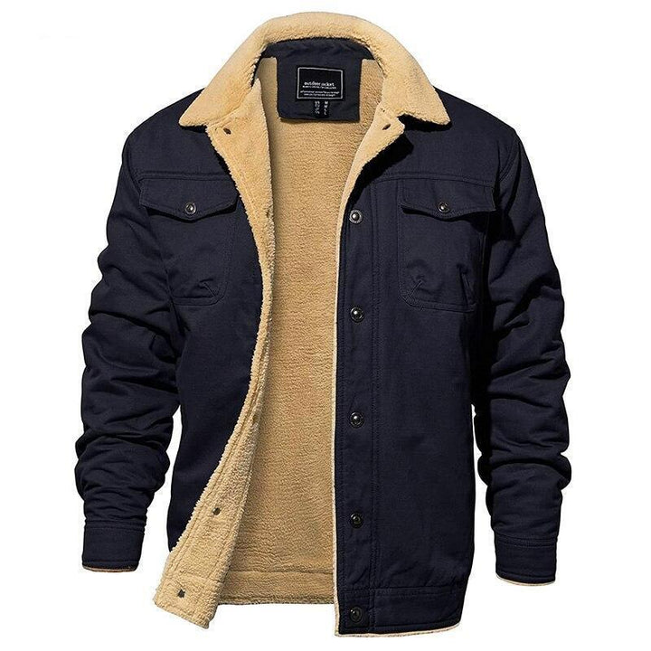 Tom | Men's Sherpa Lined Button Front Winter Jacket