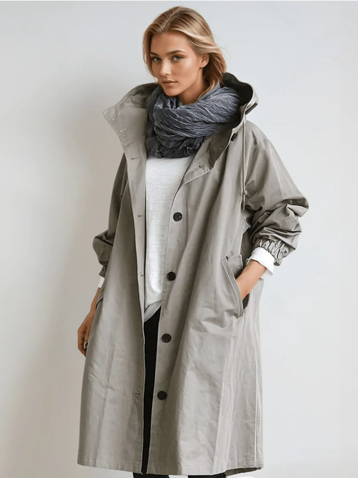 Willow | Women's Oversized Drawstring Hood Parka Coat