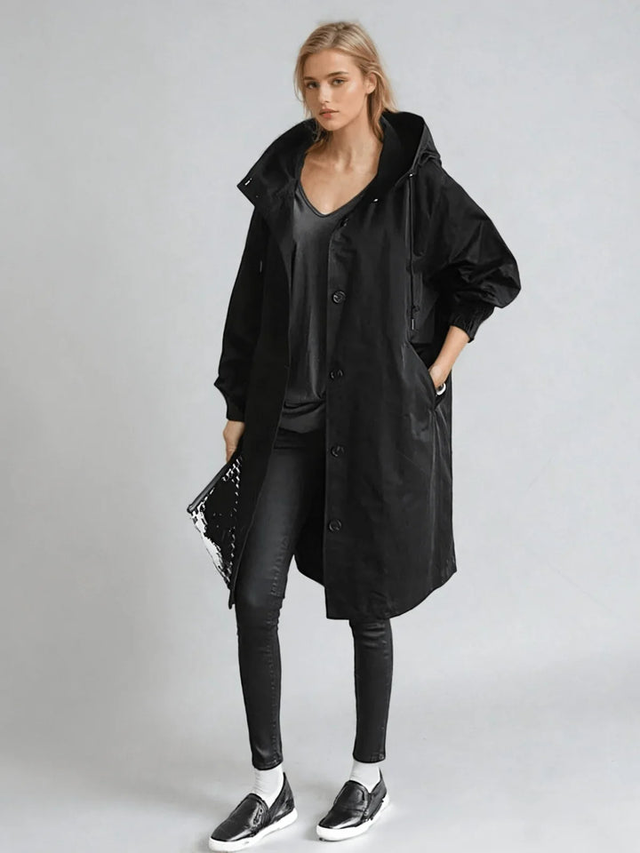Willow | Women's Oversized Drawstring Hood Parka Coat