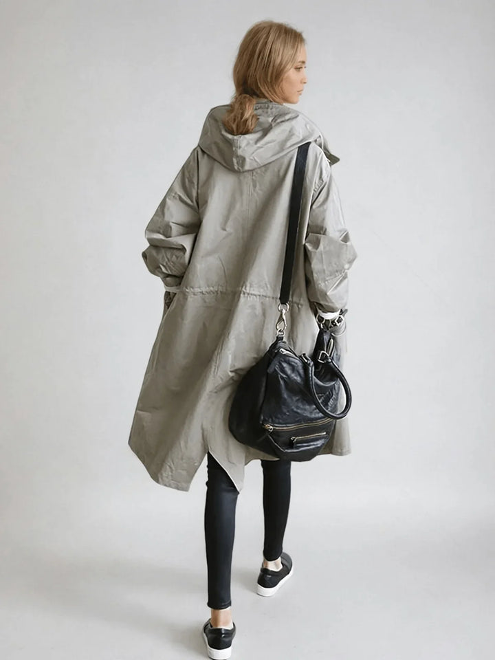 Willow | Women's Oversized Drawstring Hood Parka Coat