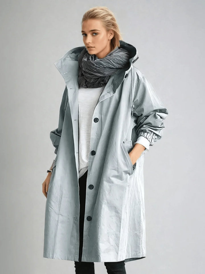 Willow | Women's Oversized Drawstring Hood Parka Coat