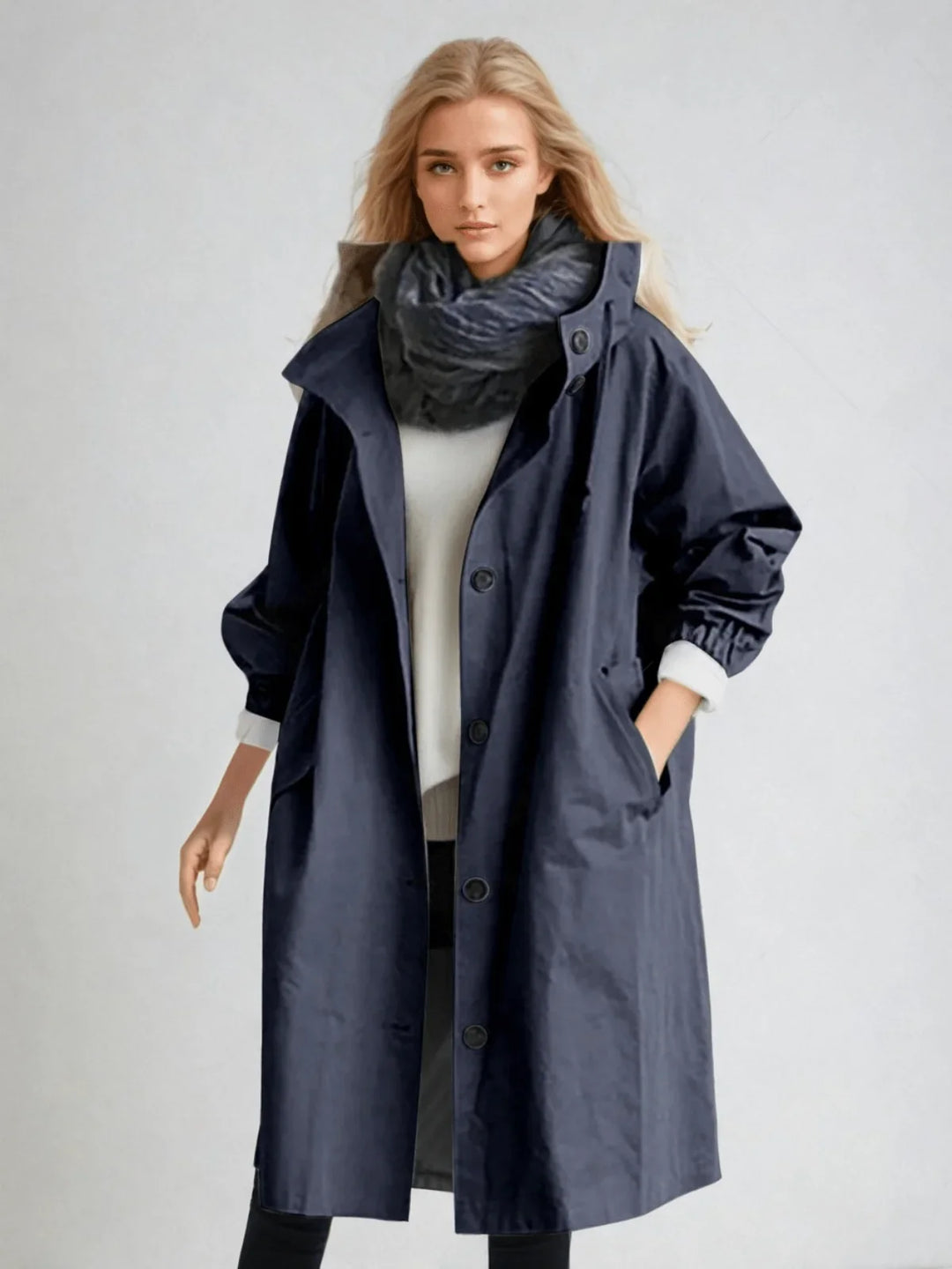 Willow | Women's Oversized Drawstring Hood Parka Coat