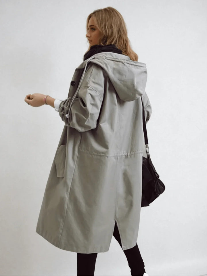 Willow | Women's Oversized Drawstring Hood Parka Coat